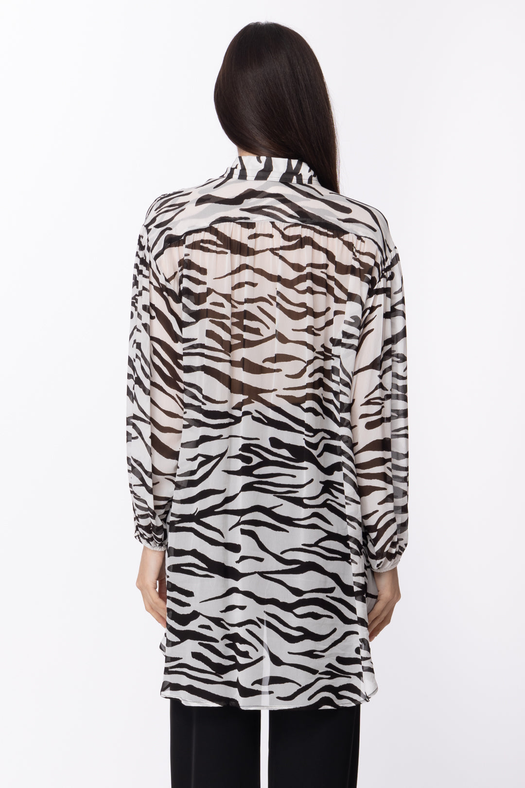 Aniye By Blusa Animalier Asimmetrica 185236 ZIBRA