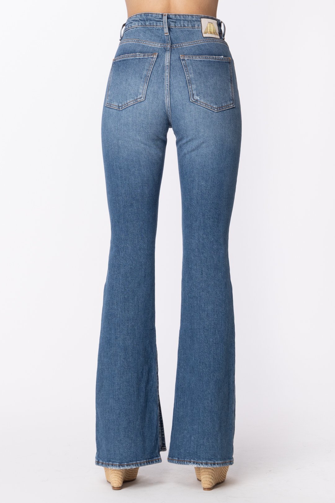 Aniye By Jeans a Zampa Alabama con Orlo Sfrangiato 181380 LIGHT BLUE OLD