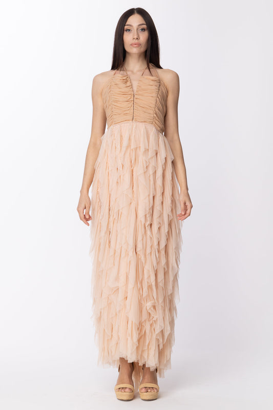 Aniye By Abito Lungo con Volant Verticali Etha 185323 MAKE-UP