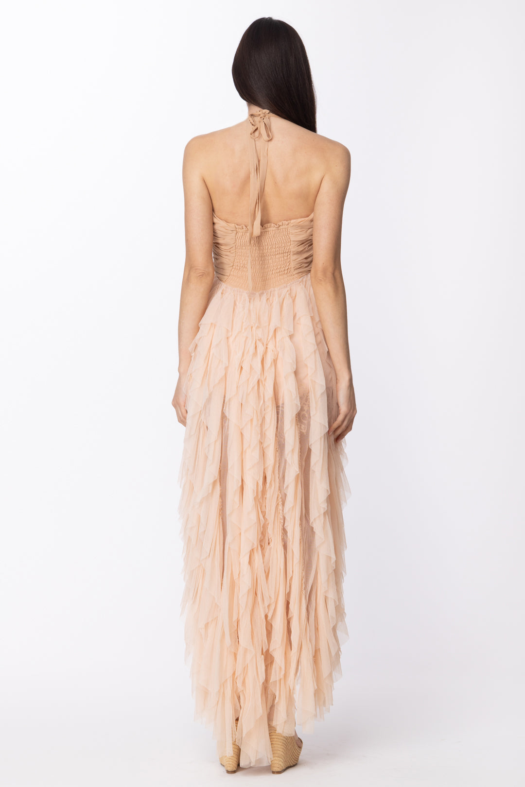 Aniye By Abito Lungo con Volant Verticali Etha 185323 MAKE-UP