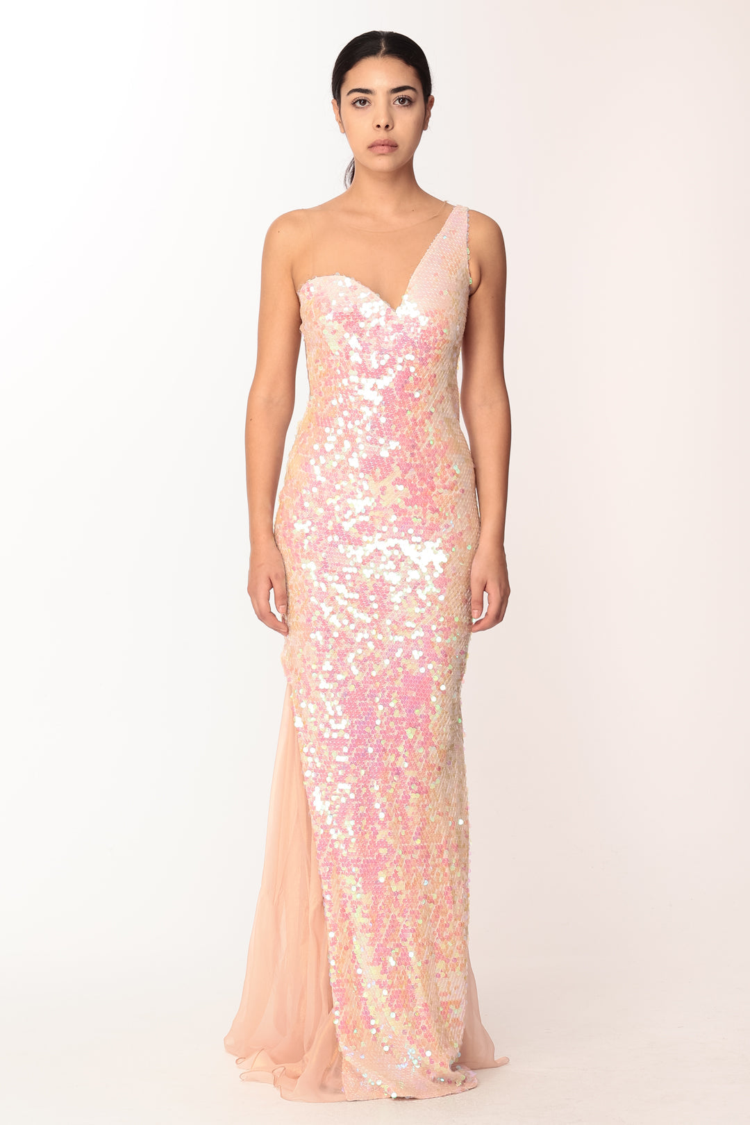 Les Bourdelles Des Garcons Abito Monospalla Ricamato con Tulle A16 CIPRIA