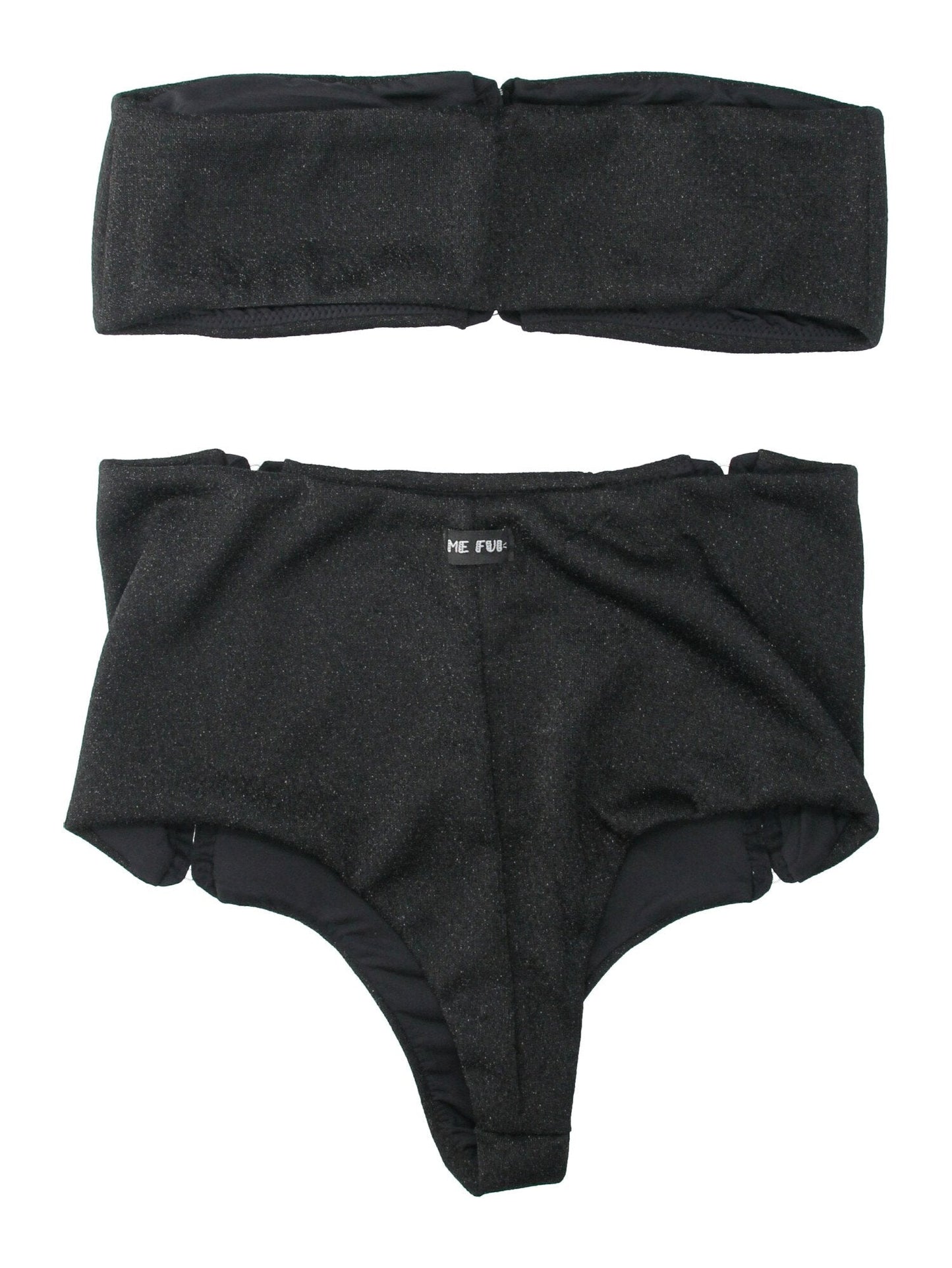 Me Fui Bikini a Fascia Stile Lingerie Retrò M20-0401NR BLACK