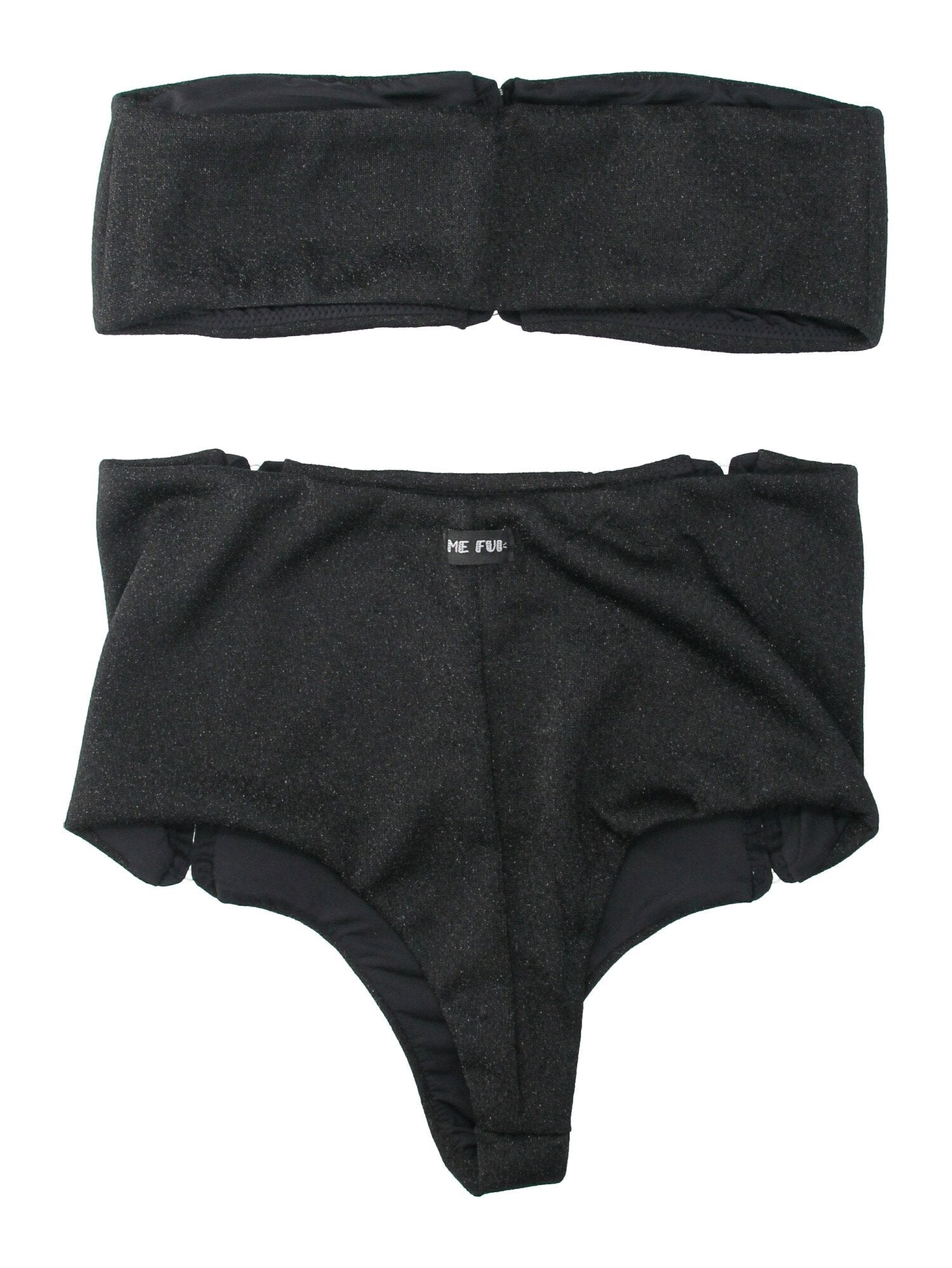 Me Fui Bikini a Fascia Stile Lingerie Retrò M20-0401NR BLACK