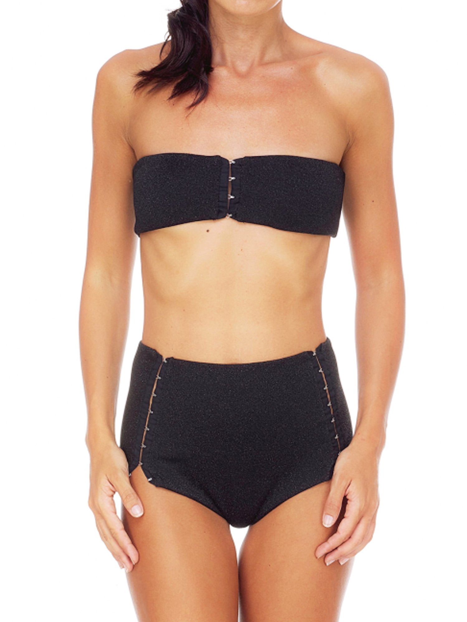 Me Fui Bikini a Fascia Stile Lingerie Retrò M20-0401NR BLACK