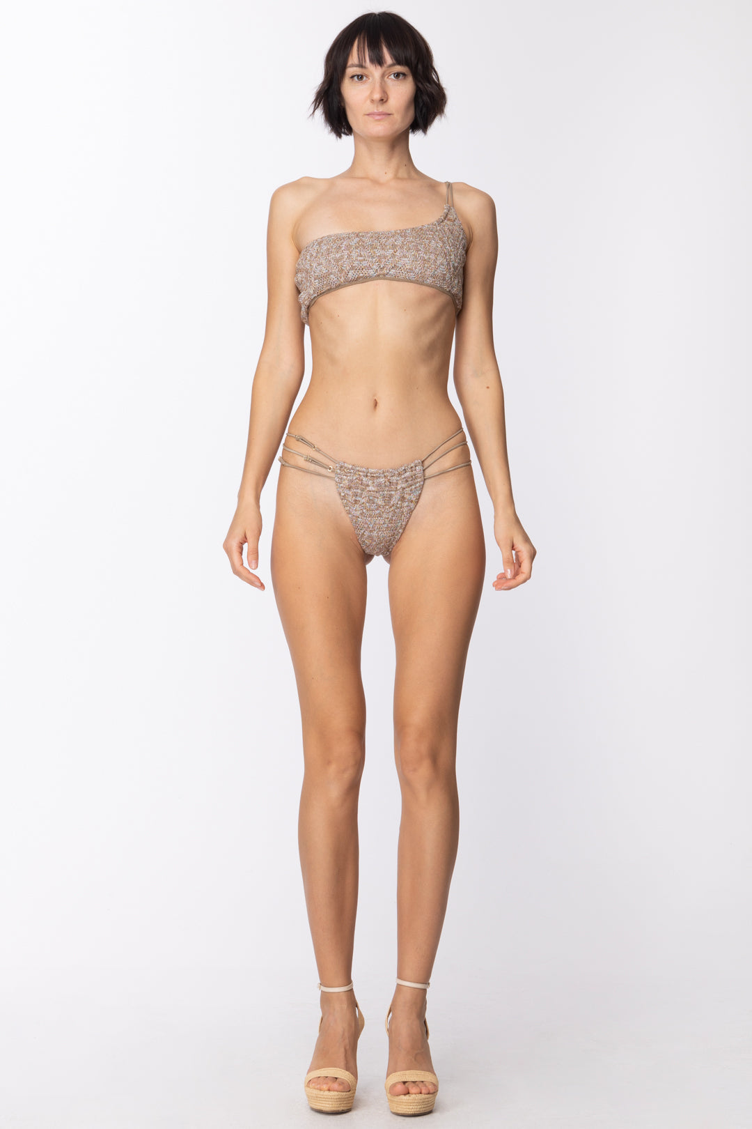 Me Fui Bikini Monospalla con Lurex M21-0284U FANTASIA