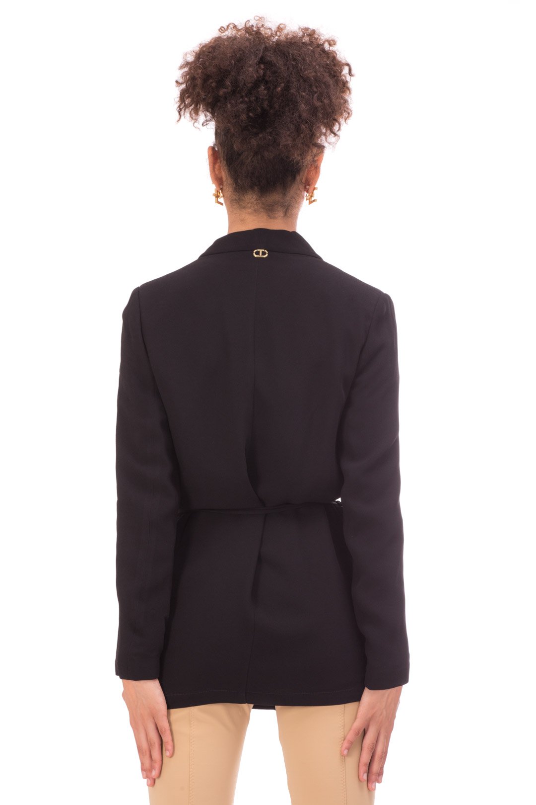 Twin-set Giacca Blazer con Cintura 212TP2473 NERO