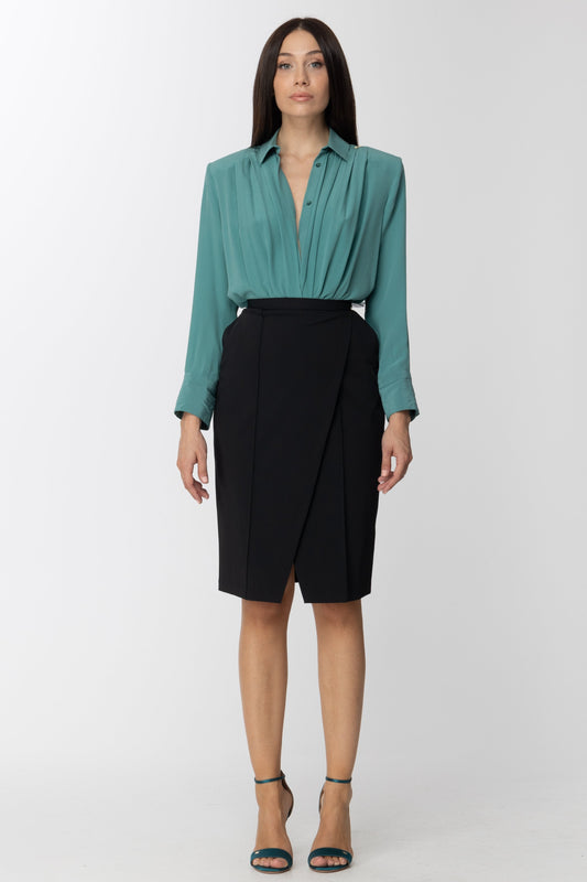 Elisabetta Franchi Gonna a Portafoglio GO36601E2 NERO