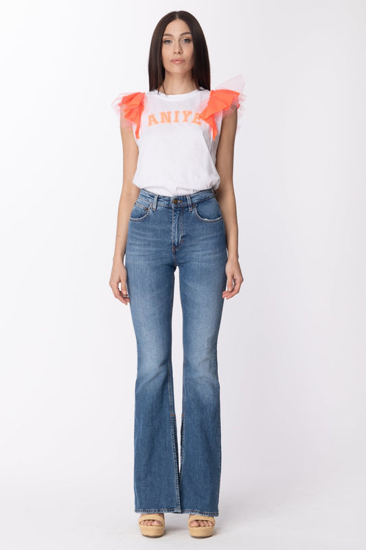 Aniye By Jeans a Zampa Alabama con Orlo Sfrangiato 181380 LIGHT BLUE OLD