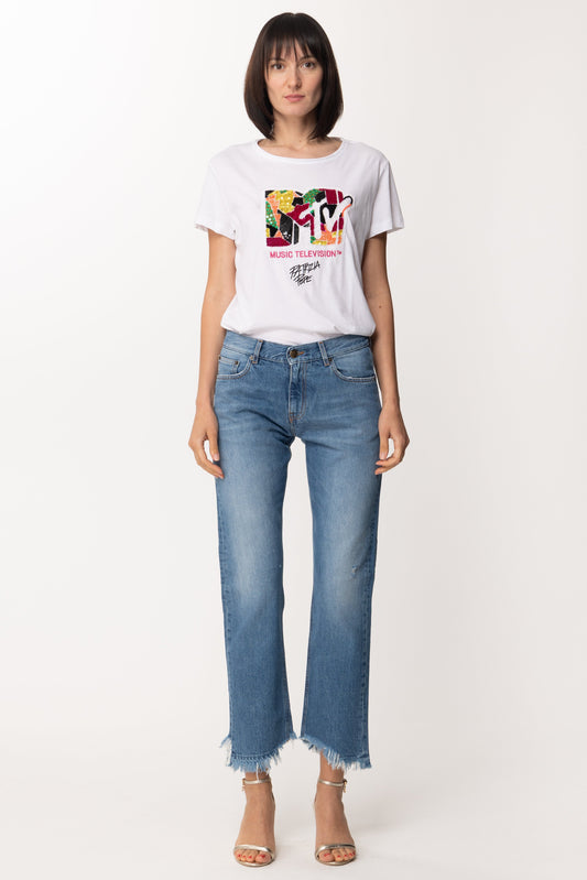 Aniye By Jeans Boyfriend Dakota con Orlo Sfrangiato 181382 LIGHT BLUE OLD