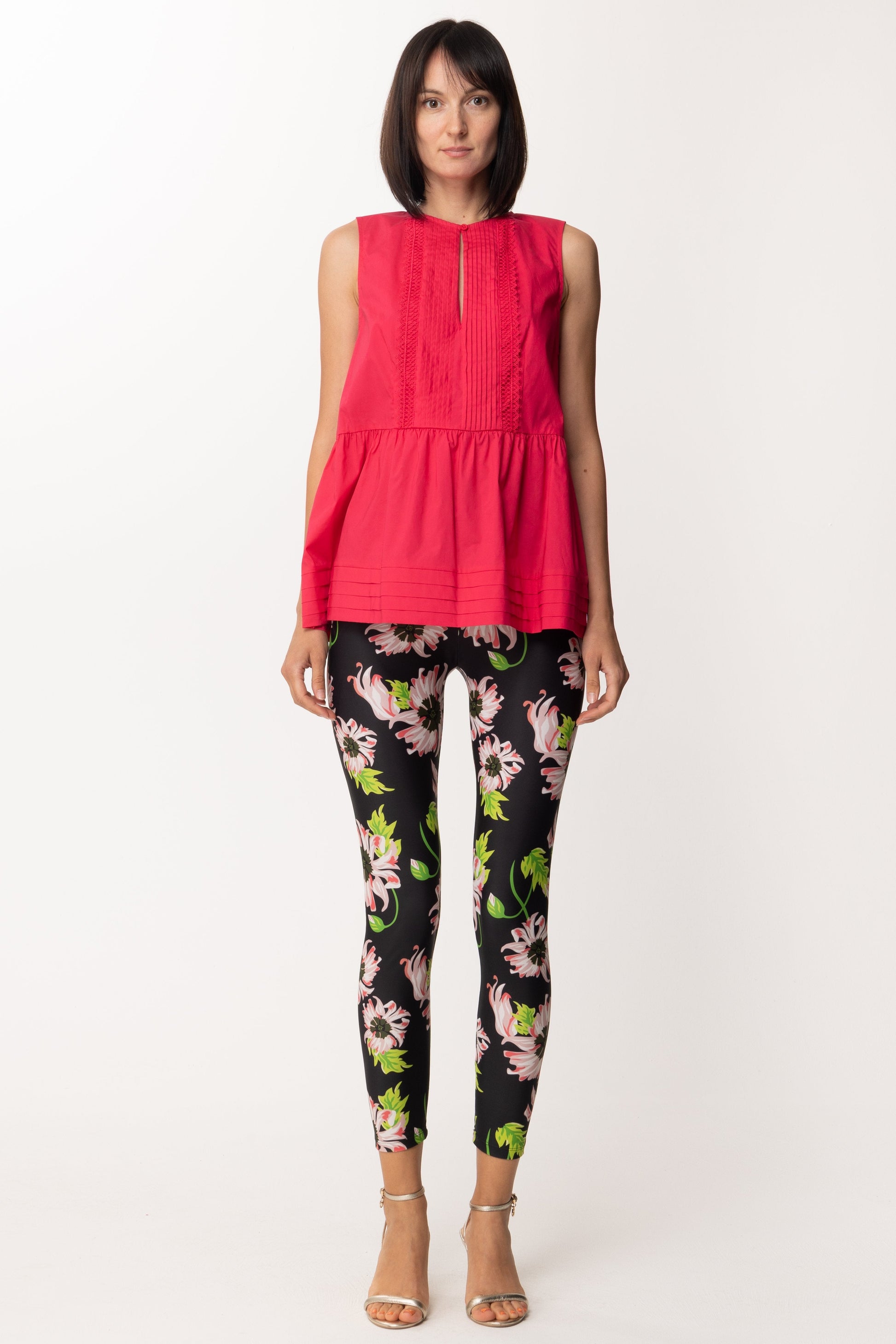 Aniye By Leggins Jimi con Stampa Floreale 181331 BLOOMY BLACK