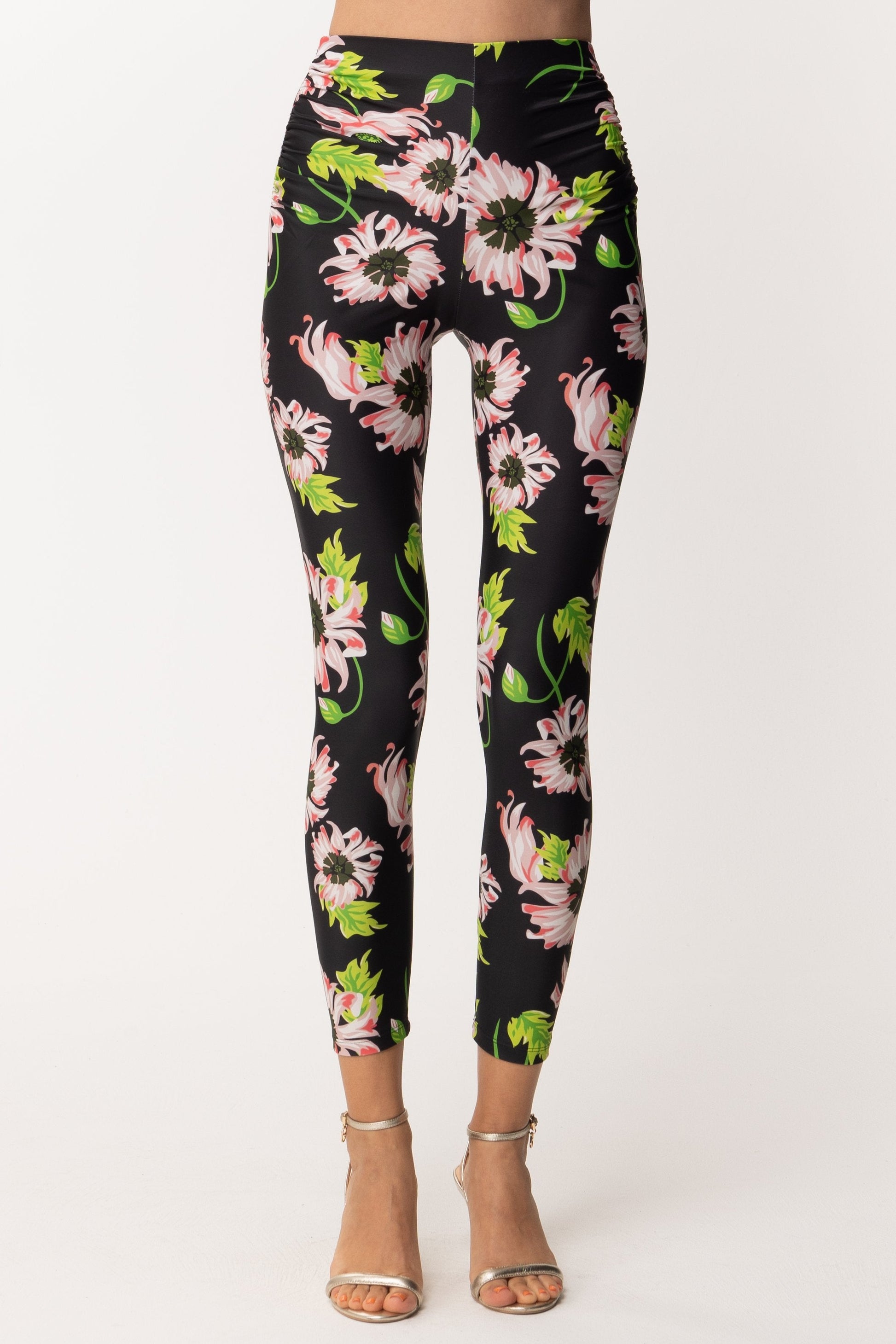 Aniye By Leggins Jimi con Stampa Floreale 181331 BLOOMY BLACK