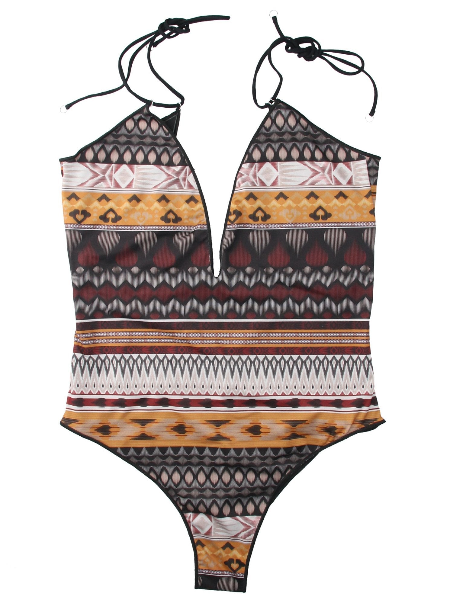 Me Fui Monokini Scollo a V Stampa Messiacana M20-0036X1 FANTASIA