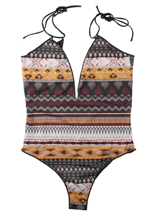 Me Fui Monokini Scollo a V Stampa Messiacana M20-0036X1 FANTASIA