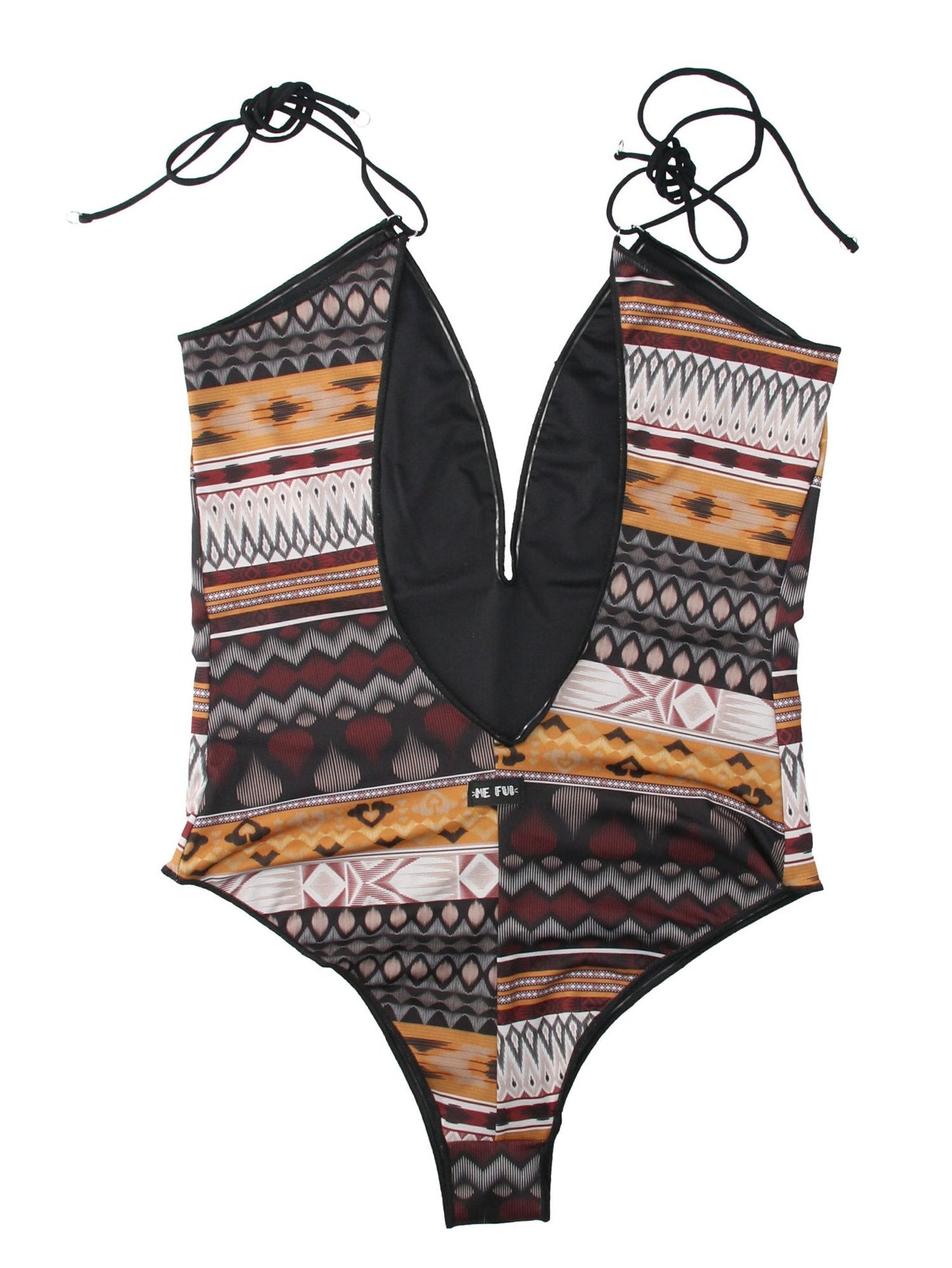 Me Fui Monokini Scollo a V Stampa Messiacana M20-0036X1 FANTASIA