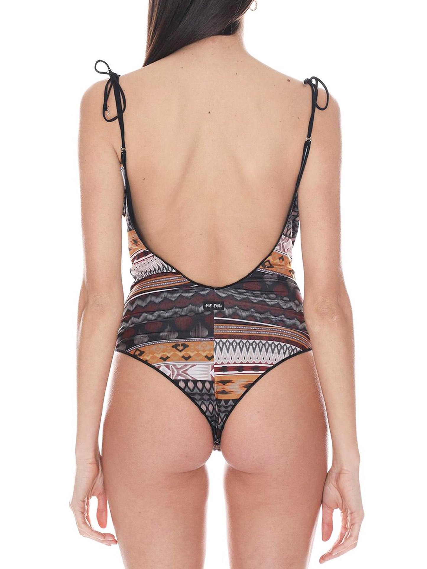Me Fui Monokini Scollo a V Stampa Messiacana M20-0036X1 FANTASIA