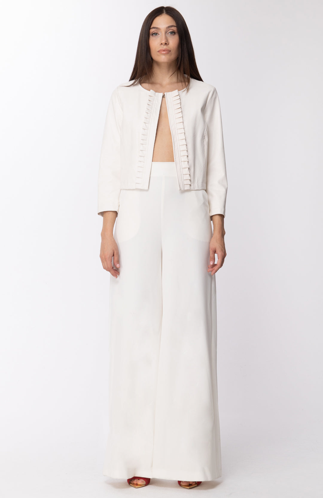 Motel Pantalone a Palazzo Basic PE19004 BIANCO