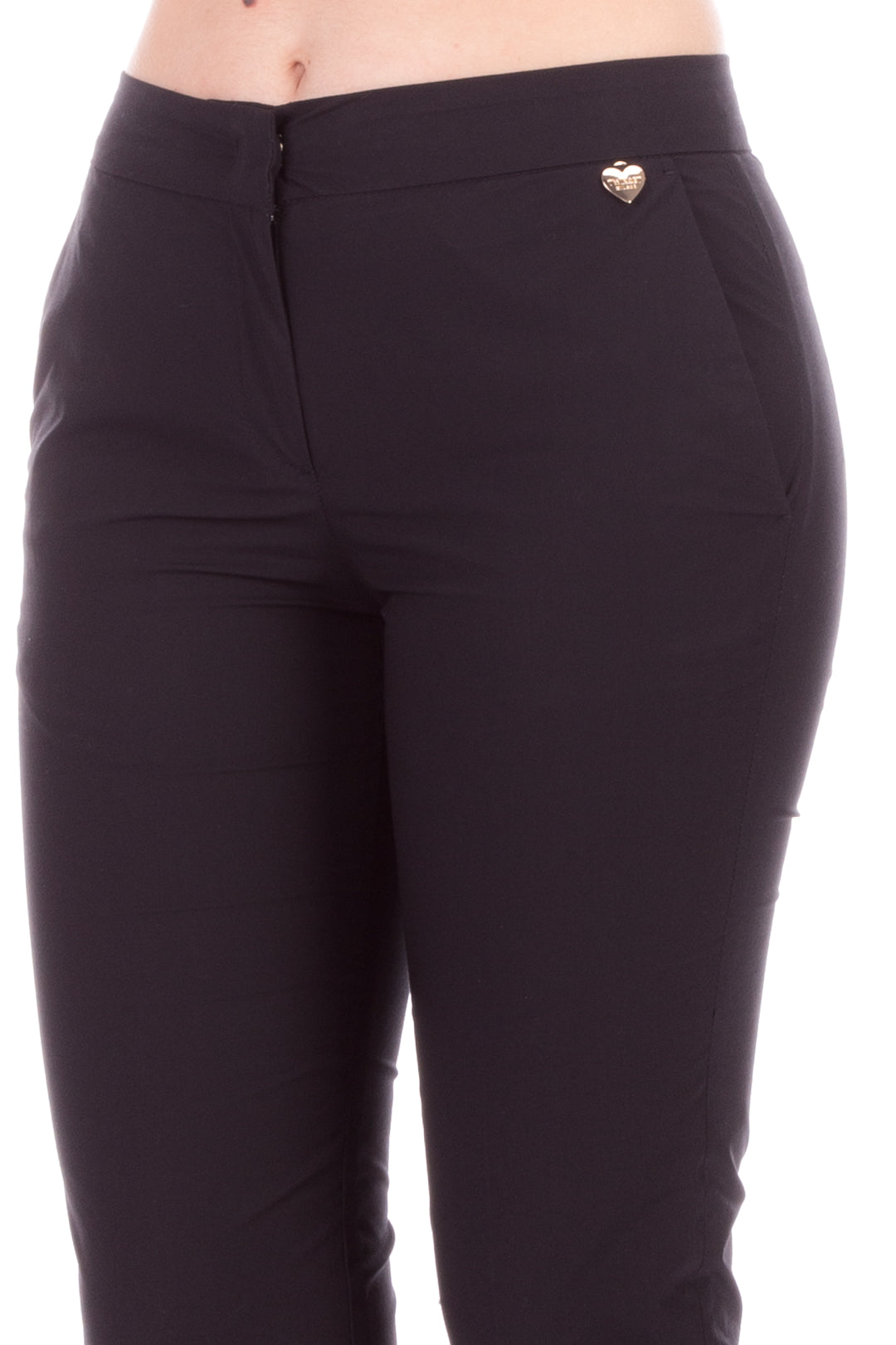 Twin-set Pantalone a Sigaretta In Popeline 201TT2033 NERO