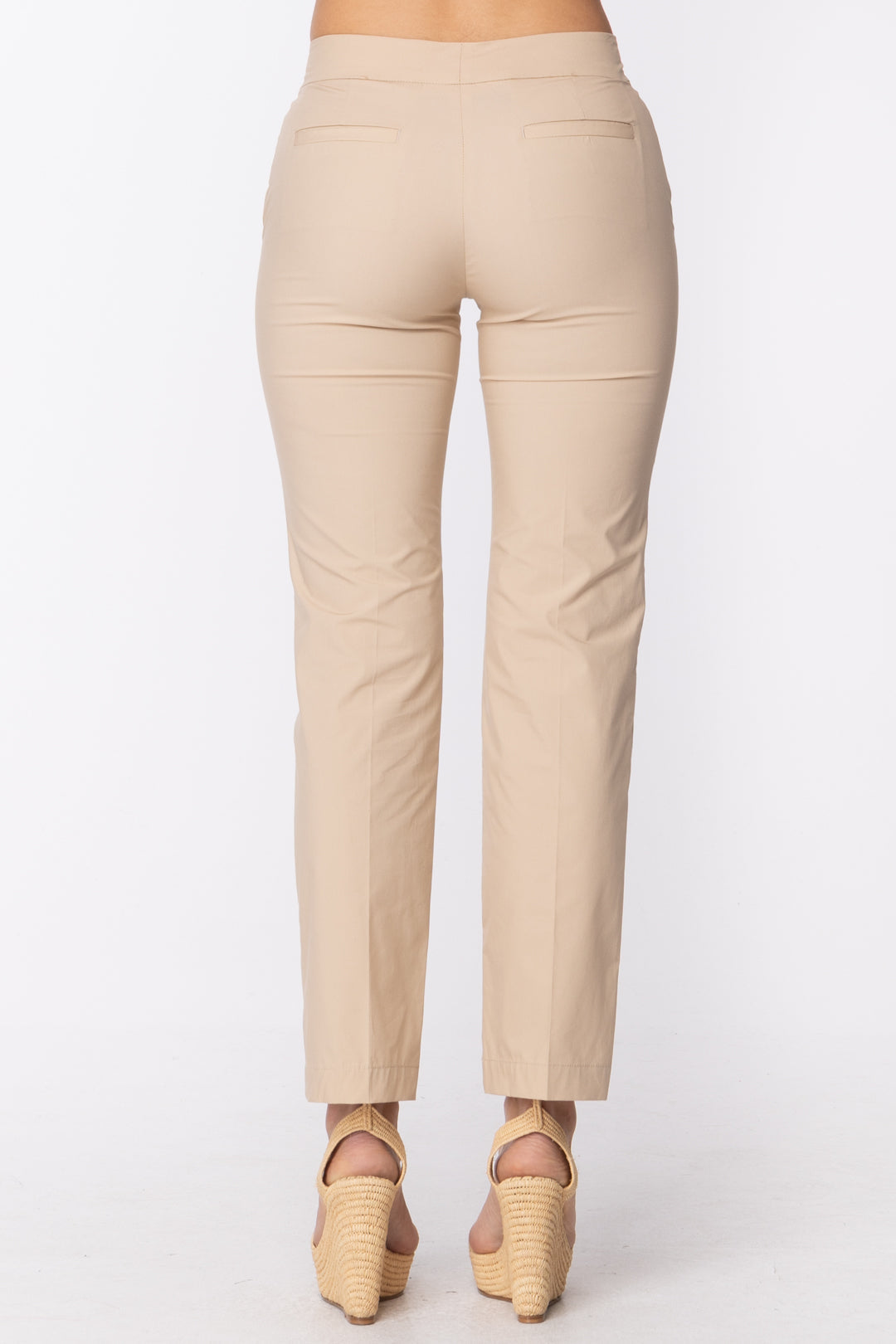 Twin-set Pantalone a Sigaretta In Popeline 201TT2033 NOUGAT