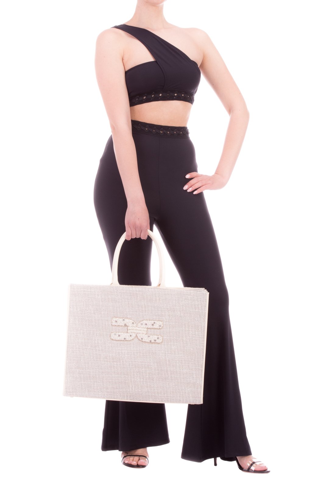 Me Fui Pantaloni a Zampa con Passamaneria M20-0073NR BLACK