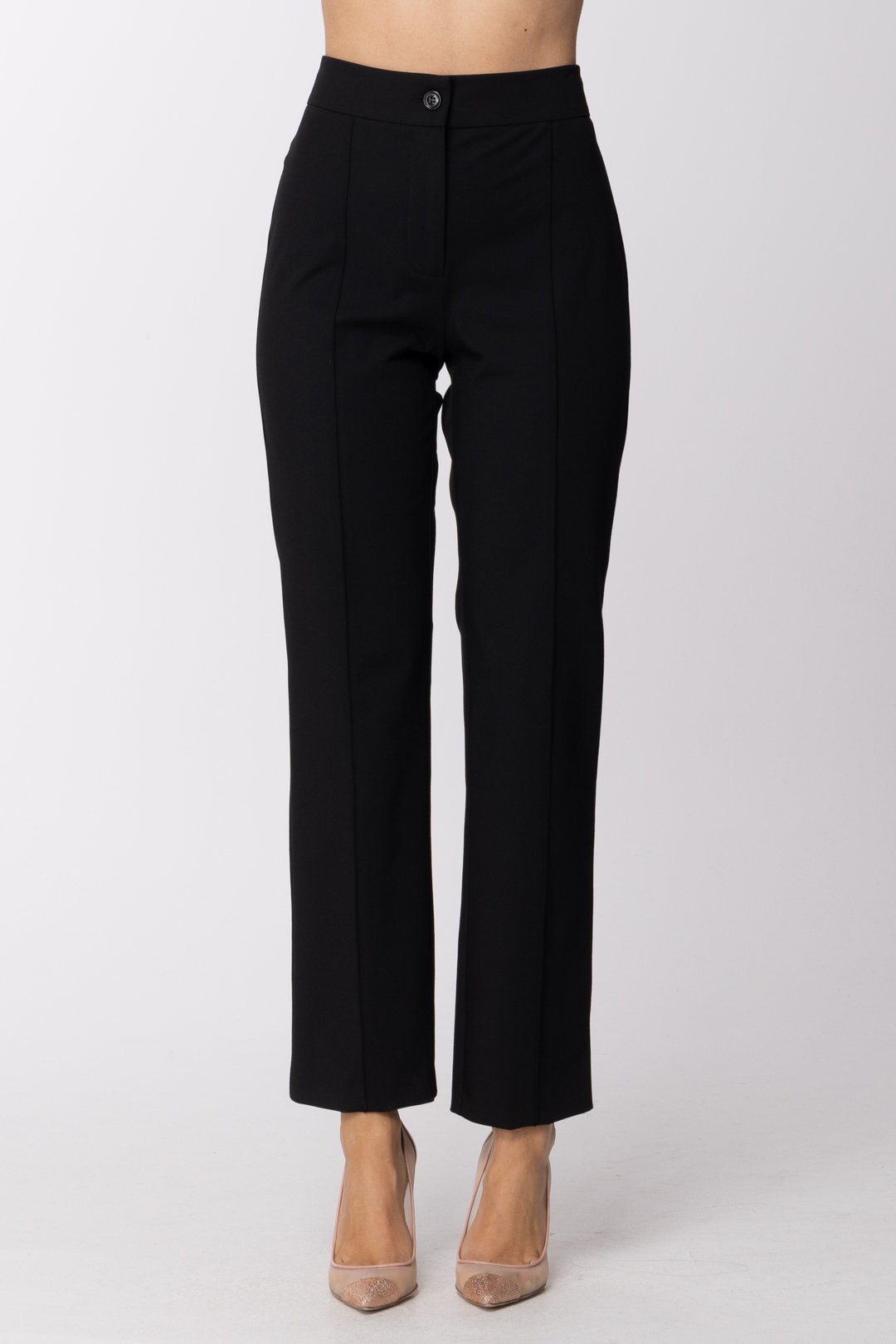 Patrizia Pepe Pantaloni Alla Caviglia 2P1263 NERO