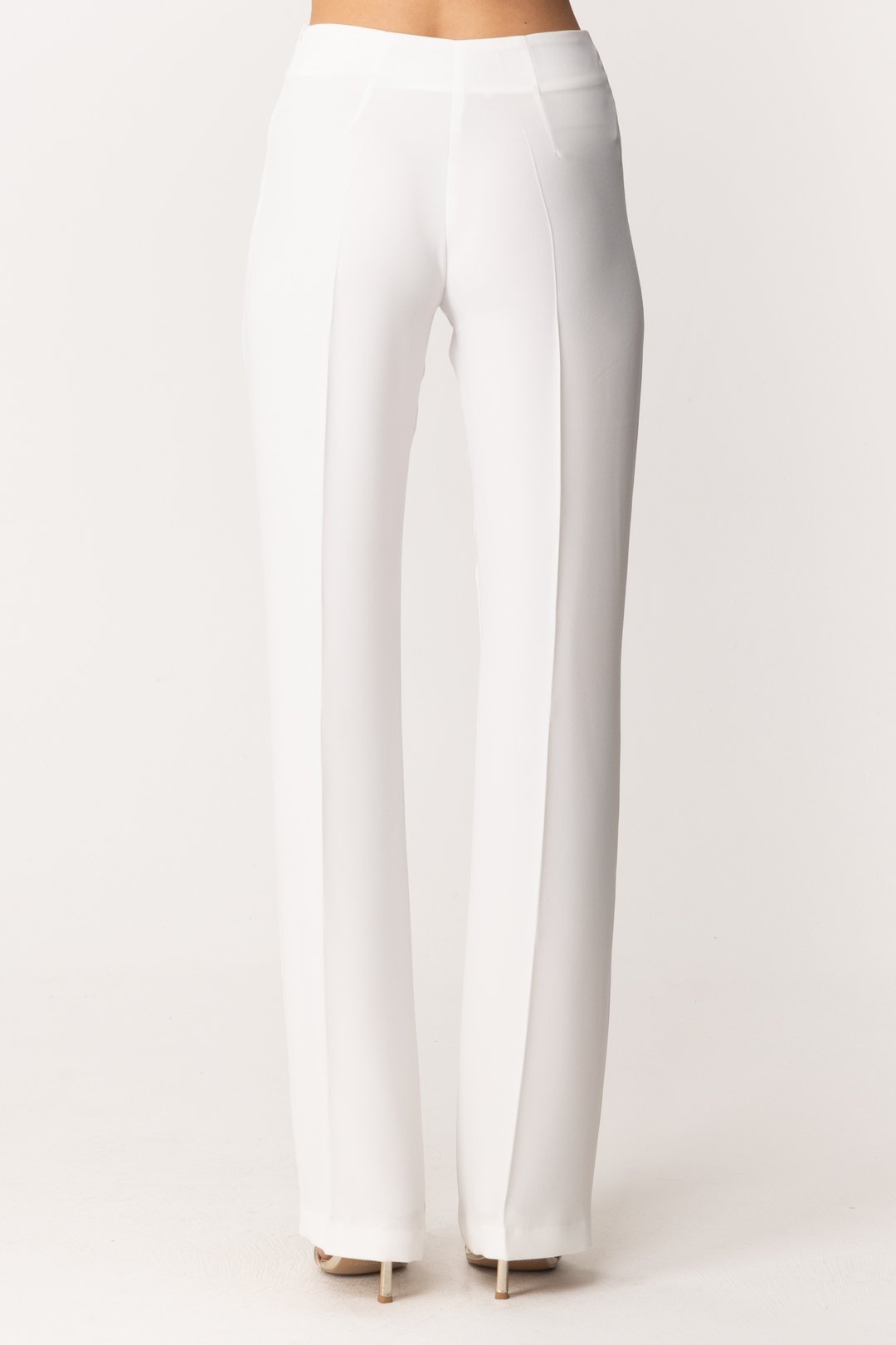 Fabiana Ferri Pantaloni Classici a Gamba Dritta 30746 BIANCO