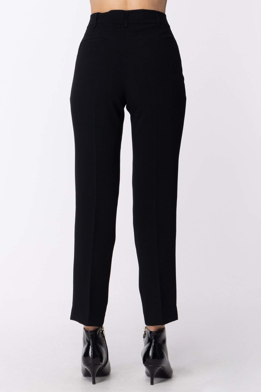 Twin-set Pantaloni Classici con Tasche a Filetto 211TT2043 NERO