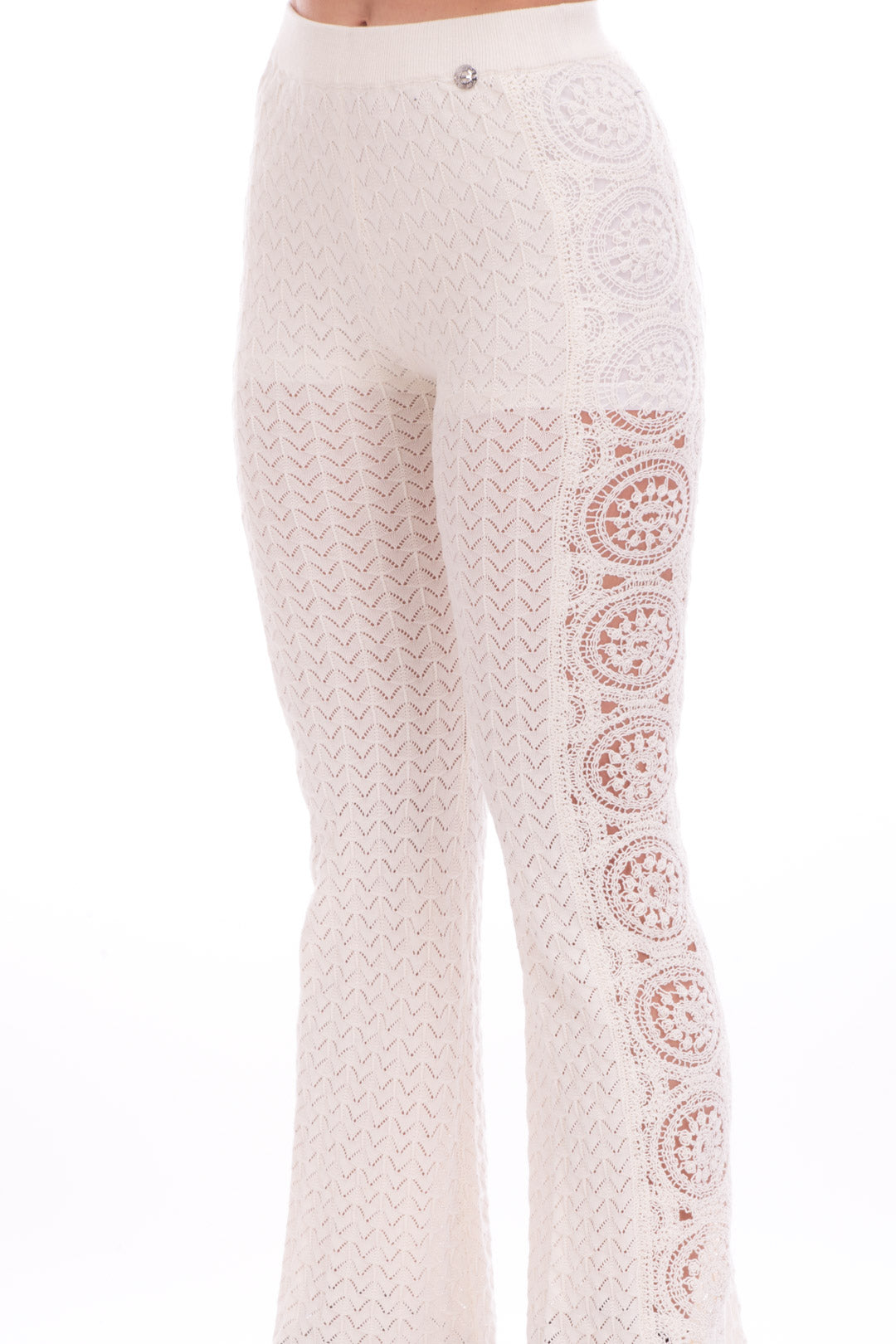 Twin-set Pantaloni Crochet Ricamati 221AT3240 CHANTILLY