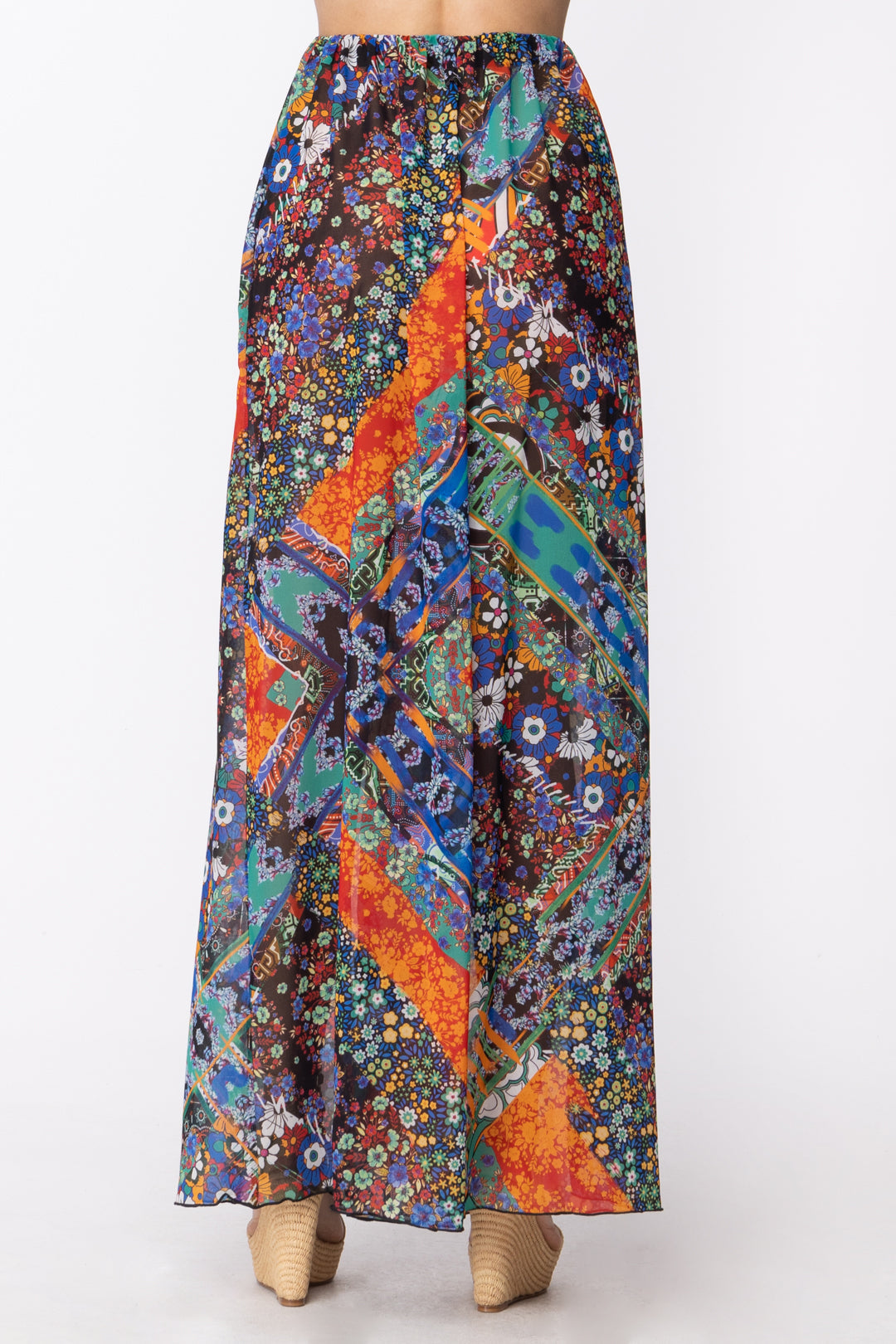 Me Fui Pantaloni Palazzo In Chiffon M20-0370X1 FANTASIA