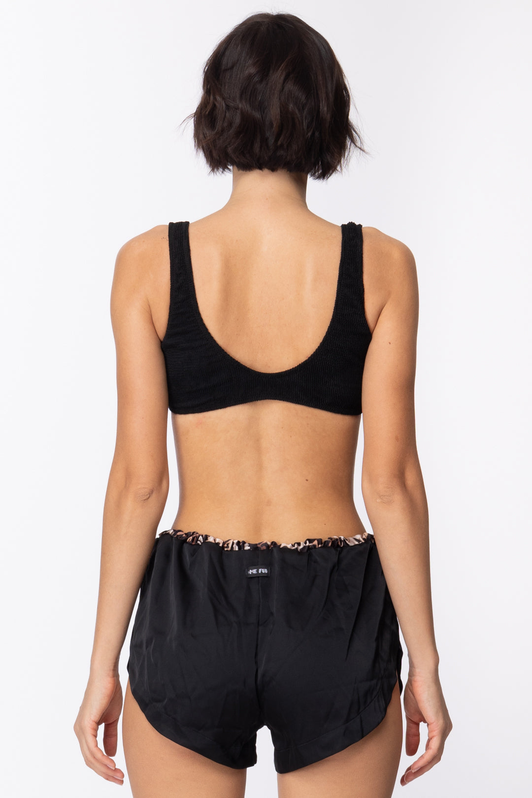 Me Fui Shorts con Inserto Animalier M20-0455NR FANTASIA