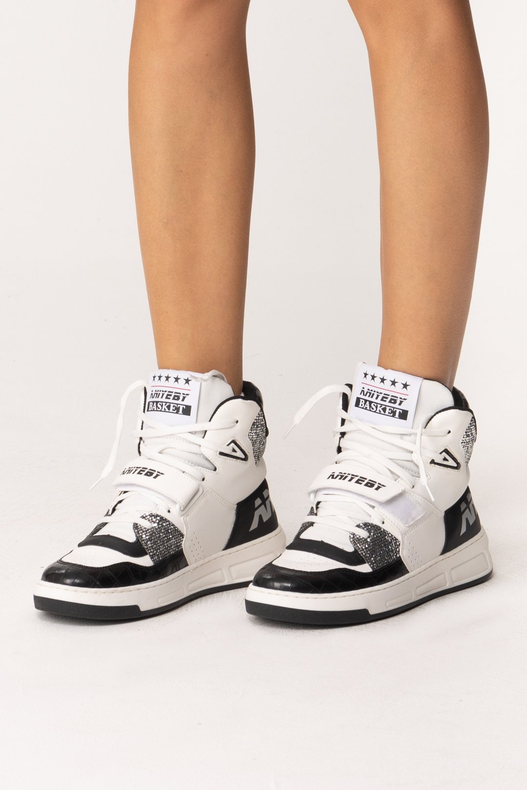 Aniye By Sneaker Basket con Specchietti 1A1014 BLACK-DISCO