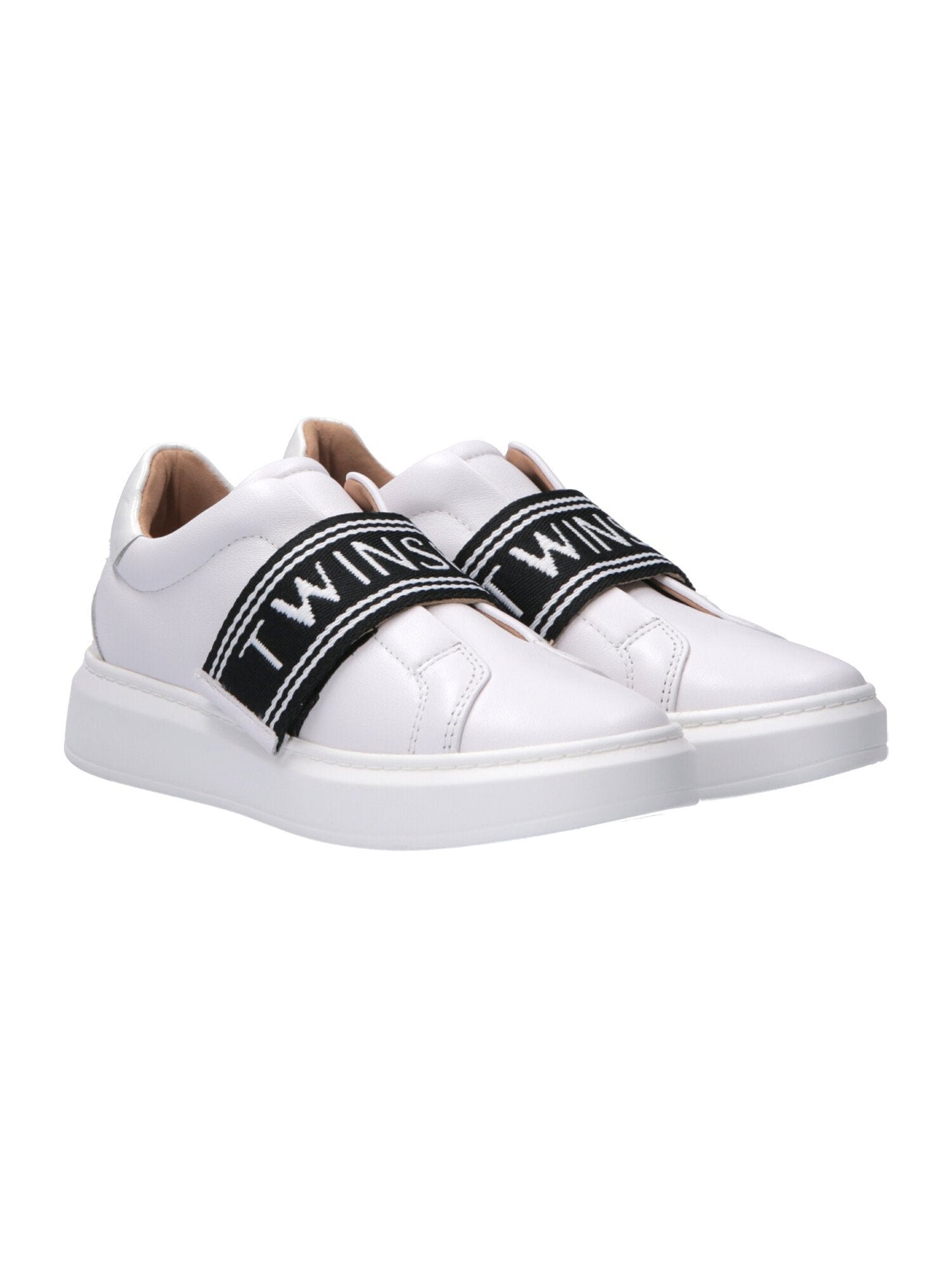 Twin-set Sneakers con Fascia Logata 201TCP134 BIANCO OTTICO