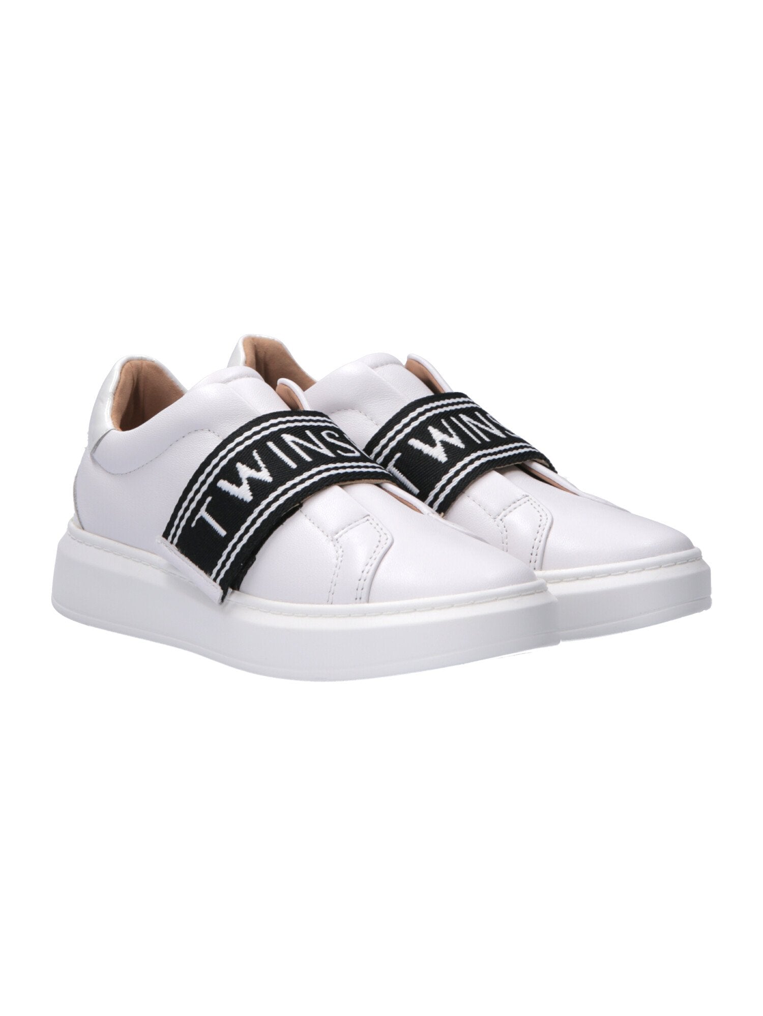 Twin-set Sneakers con Fascia Logata 201TCP134 BIANCO OTTICO