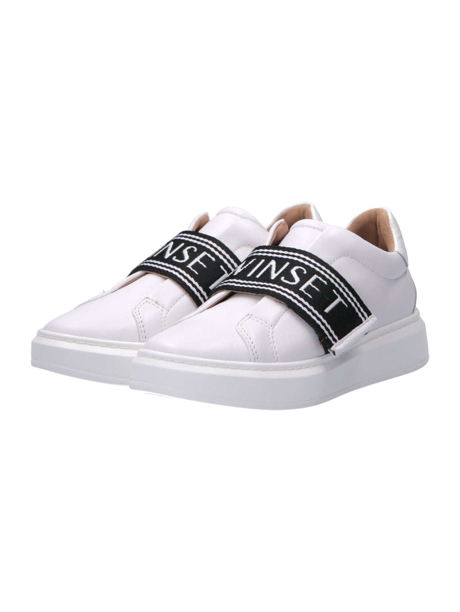 Twin-set Sneakers con Fascia Logata 201TCP134 BIANCO OTTICO