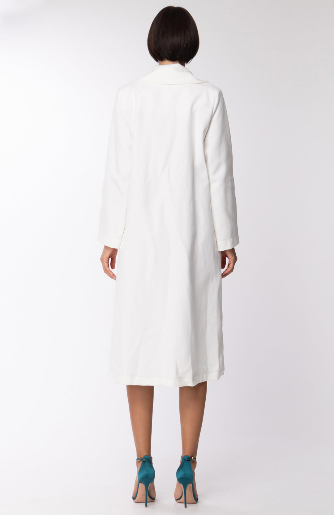 Motel Soprabito Doppio Petto con Spilla S19K110 GESSO