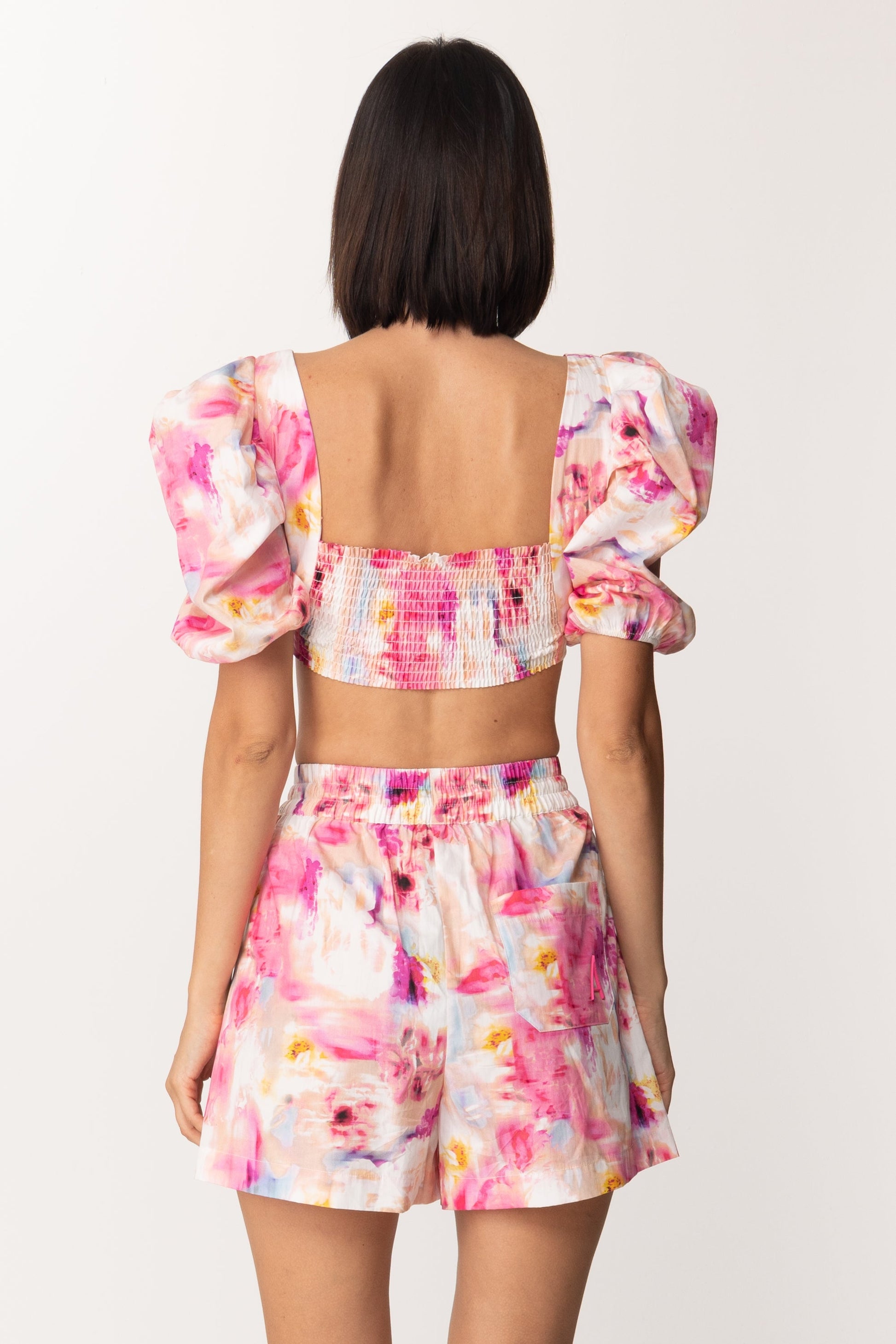 Twin-set Top con Stampa Floreale 221AT2483 SHADES OF HOT PINK