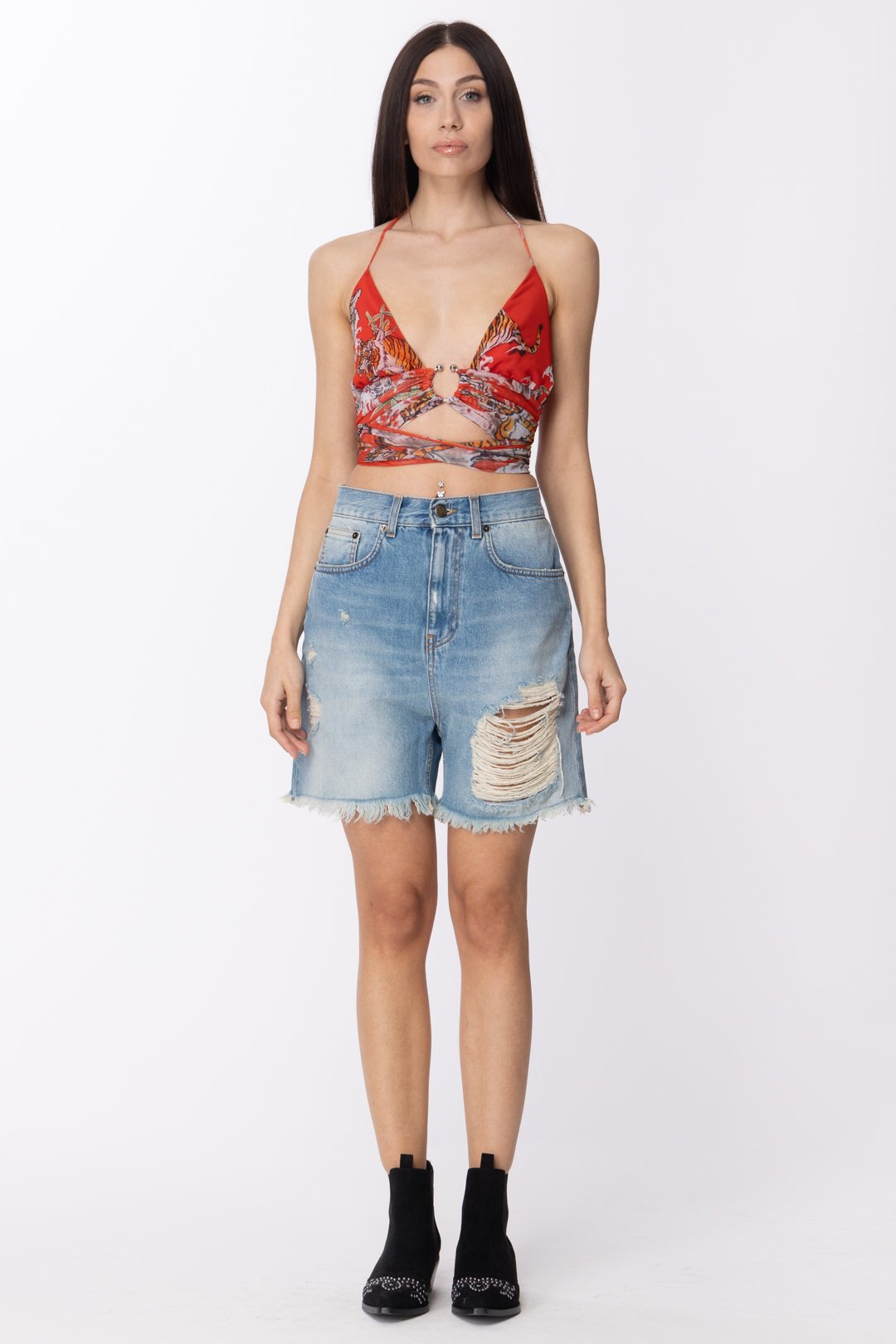 Aniye By Top In Tulle Mizzy Annodato In Vita 185205 TIGER-RED