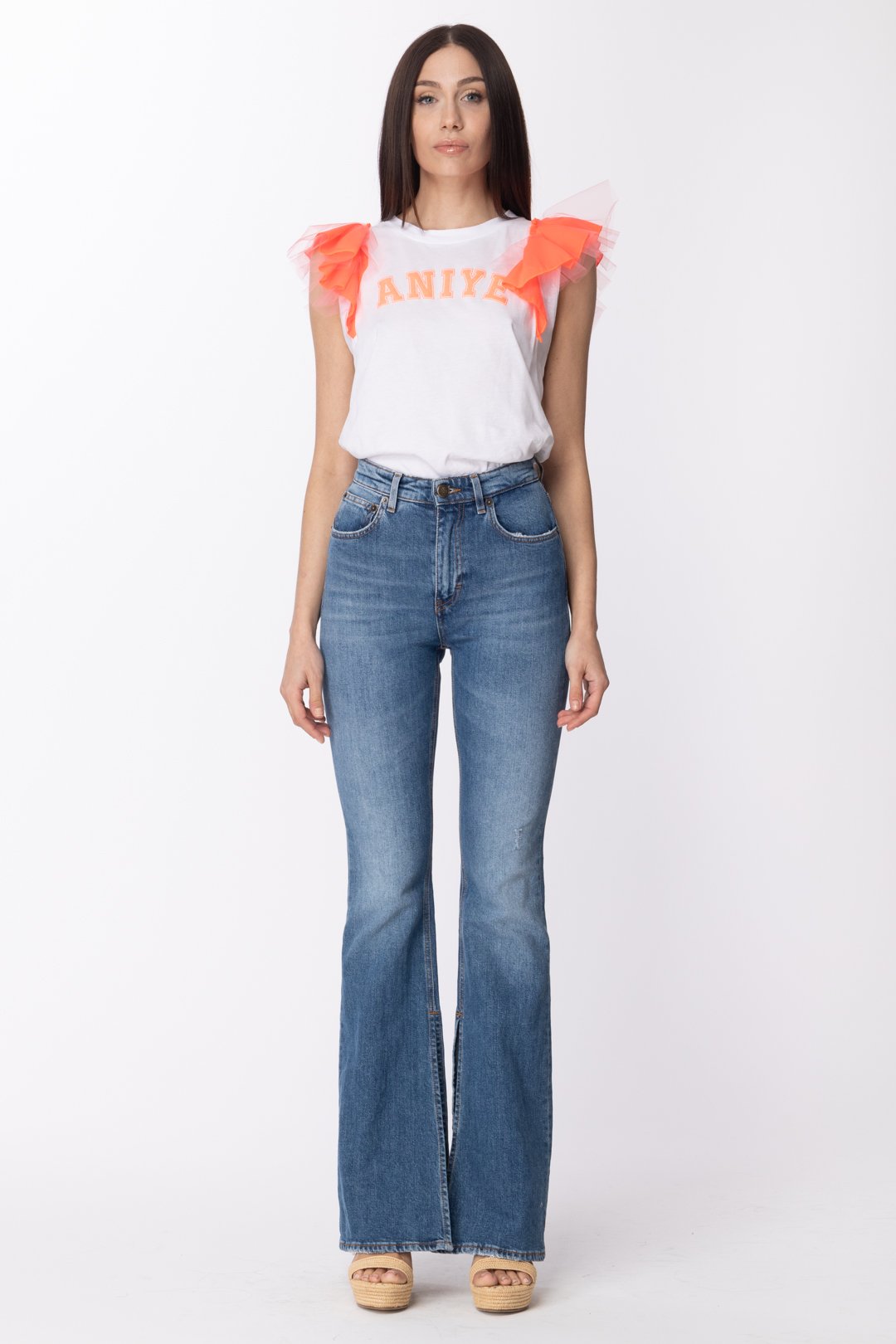 Aniye By Tshirt Wings con Volant 185075 CORAL
