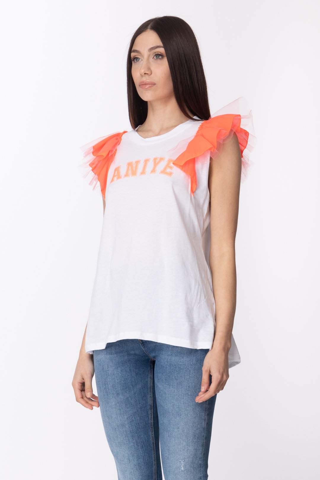 Aniye By Tshirt Wings con Volant 185075 CORAL